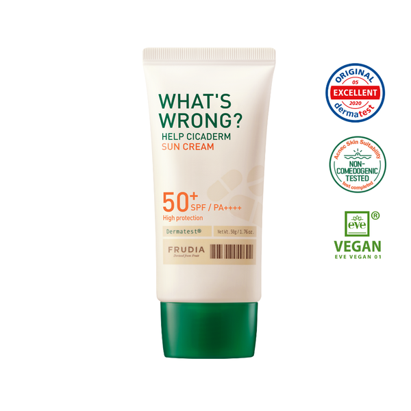 Frudia What's Wrong Help Cicaderm Sun Cream 50+ SPF / PA++++ High Protection 50g