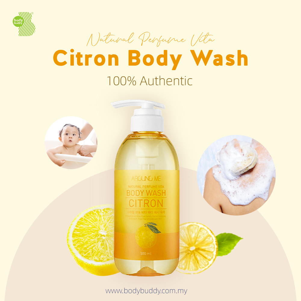 Around Me Natural Perfume Vita Body Care Citron Body Wash 500ml
